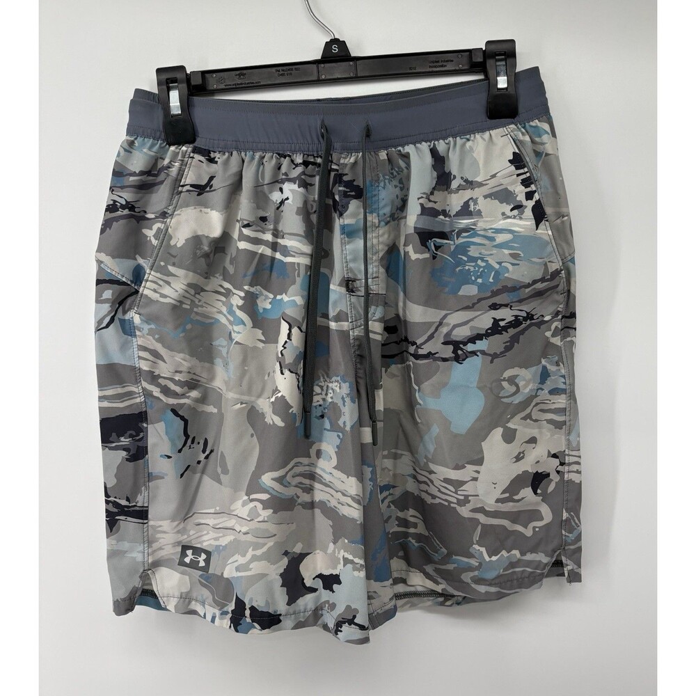 Under Armour Men’s Blue And Gray Camo Shorts Size Medium